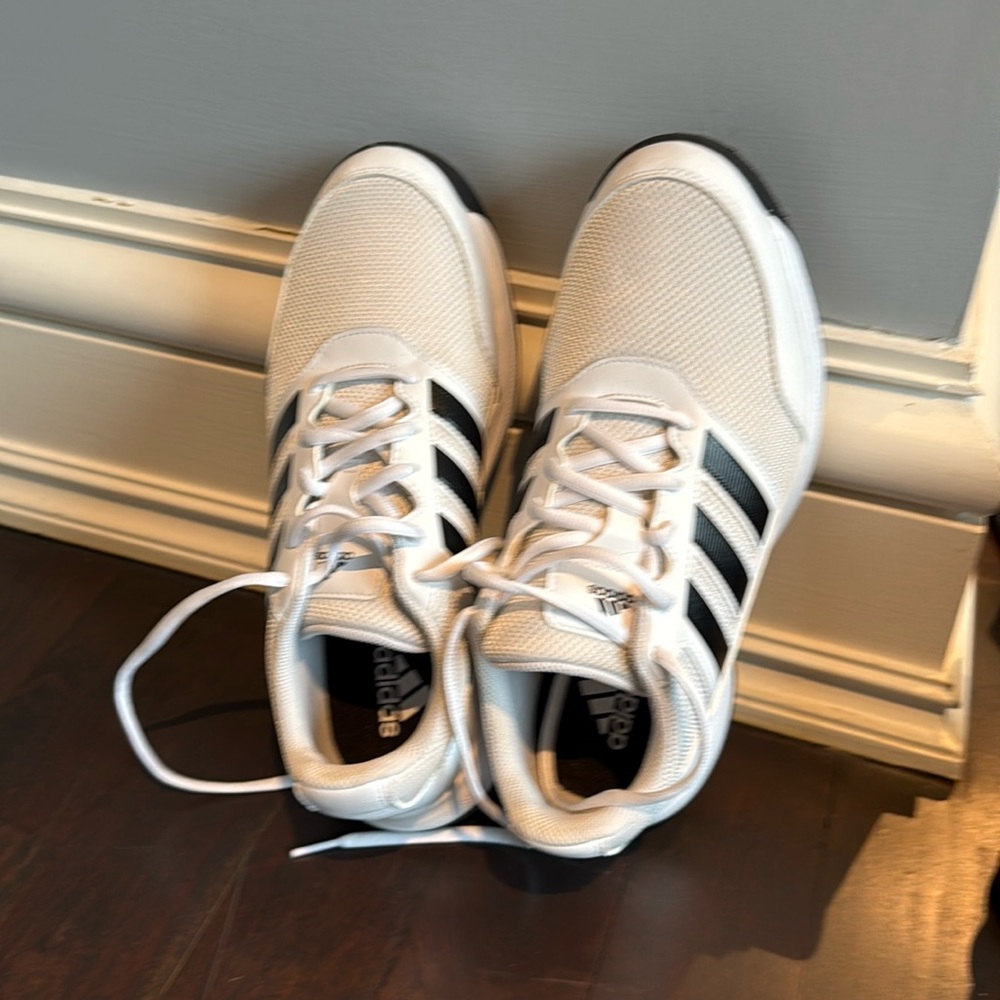 Adidas Tech Response 2.0 White Black Mens Spike Golf Shoes-excellent condition!